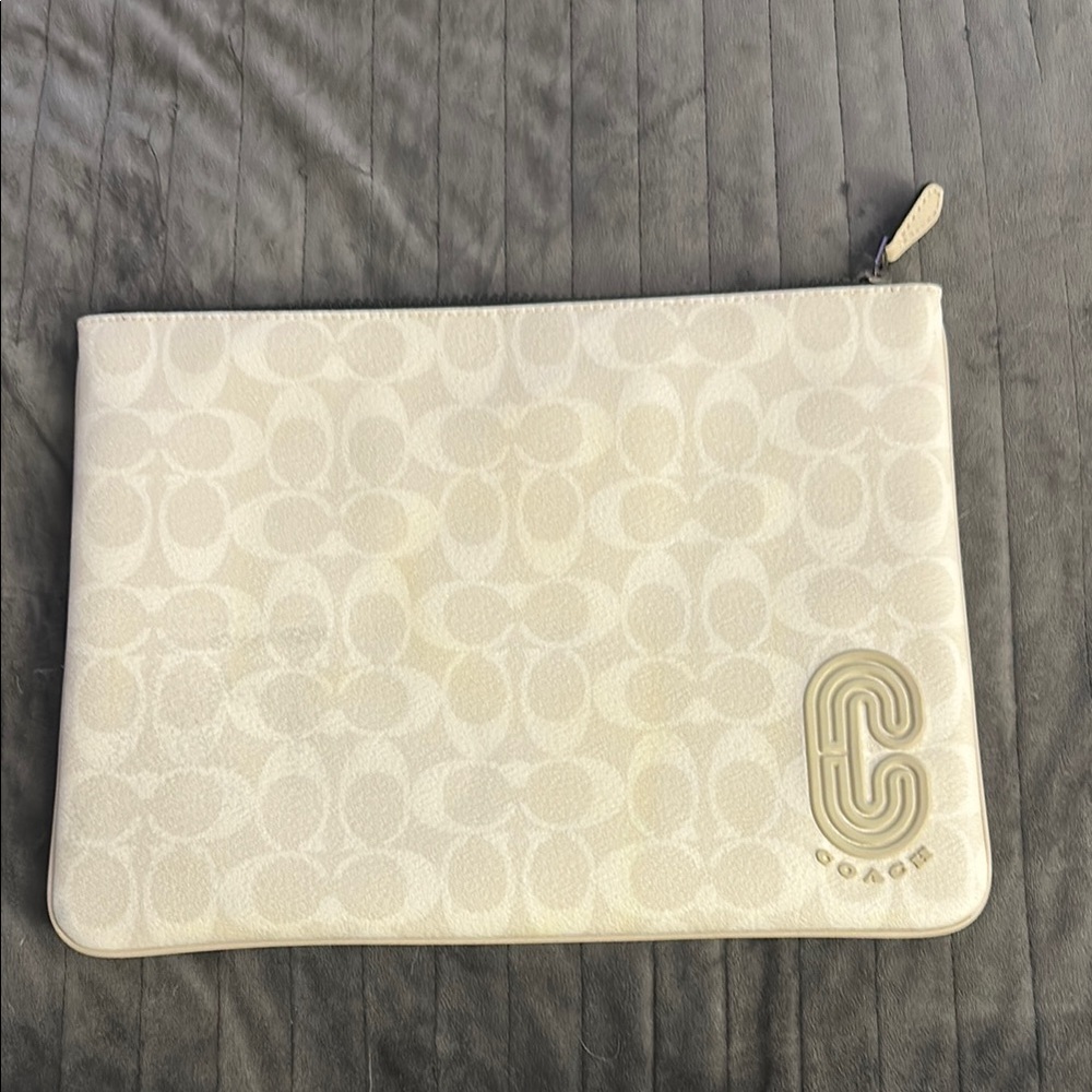 Coach Cream Clutch